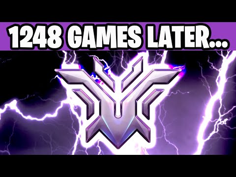 I got CHAMPION after 1248 ranked matches in Overwatch 2