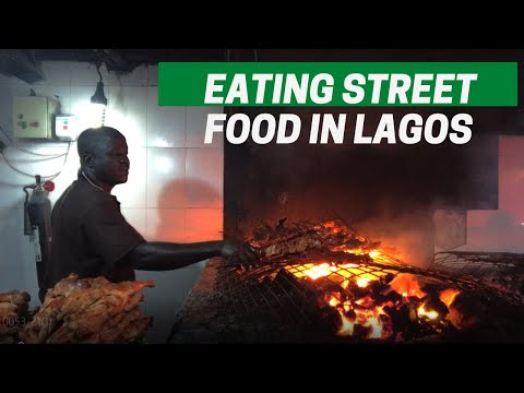 EATING STREET FOOD IN LAGOS, NIGERIA | TRYING SUYA AT BUKKA HUT - 2020