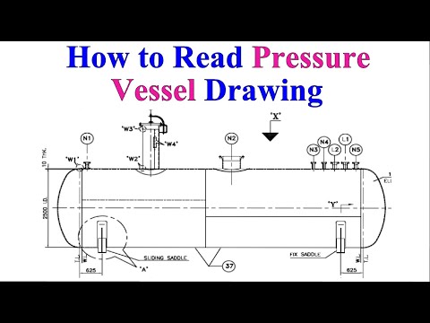 How to read a pressure vessel drawing  tutorial For beginners