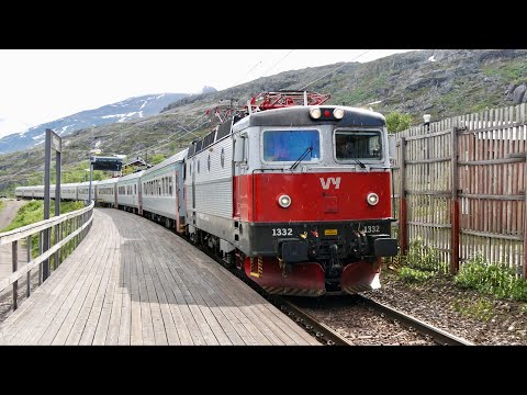 Svenska tåg del 60 - Riksgränsen Station