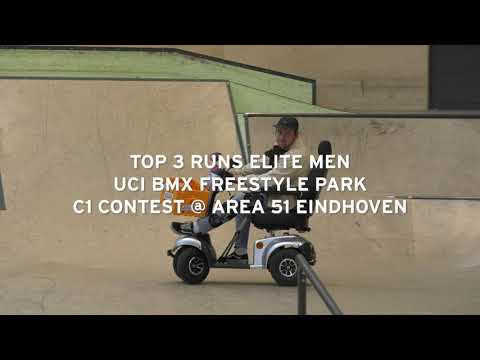 UCI BMX Freestyle Park Contest @ Area 51 Eindhoven – Top 3 Runs Elite Men