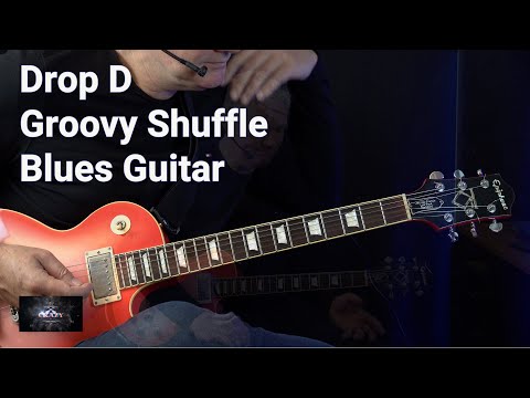 Drop D Groovy Shuffle Blues Guitar