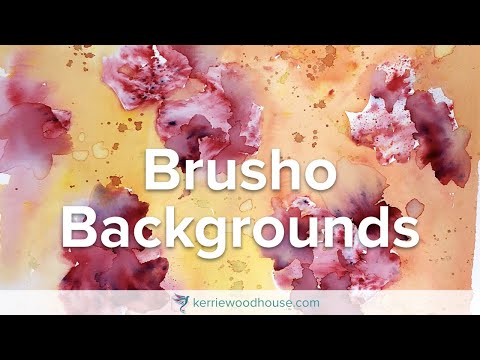 Brusho Backgrounds - Easy Techniques for Watercolour Backgrounds