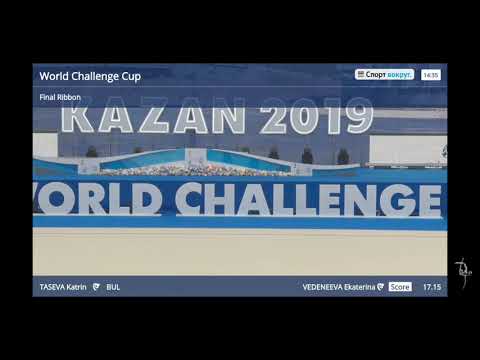 Katrin Taseva (BUL) Ribbon Final - World Challenge Cup Kazan 2019