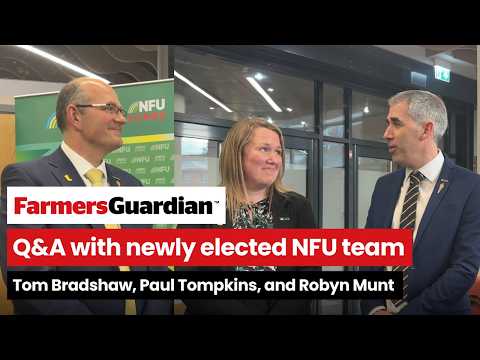 Q&A with the newly elected NFU top team: Tom Bradshaw, Paul Tompkins and Robyn Munt