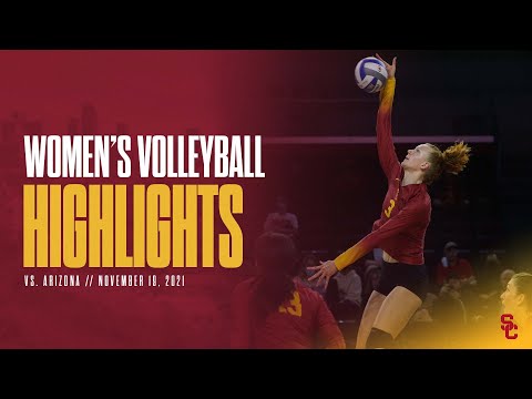 Women's Volleyball: USC 3, Arizona 0 - Highlights 11/19/21