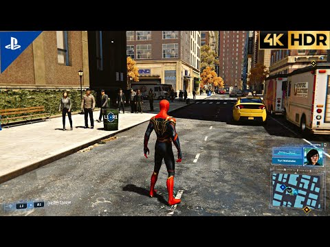 Spider-Man Remastered NO WAY HOME SUIT PS5 4K 60FPS HDR Gameplay