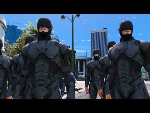 Spider mans Army vs Robocop Army [ Ulitmate fight ]