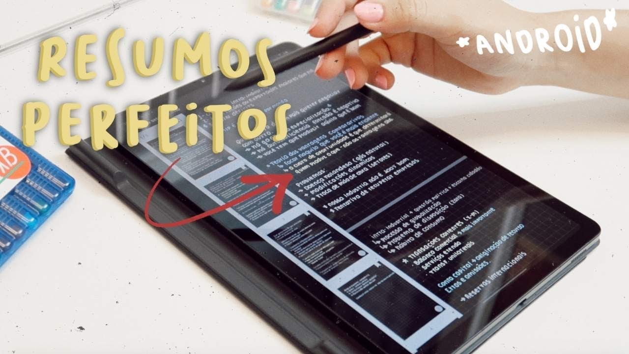 como faço resumos perfeitos no meu tablet! 📲📚✏️ [ android ]