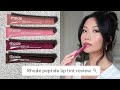 Rhode peptide lip tint review (swatches with & without lip liner)