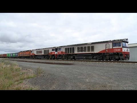 7922V SBR / SCT Dooen Container Train Departs Anakie Loop (26/4/2021) - PoathTV Railways