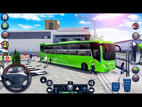 Euro Coach Bus Driving Simulator - Offroad Uphill and City Bus Driver - Android GamePlay #2