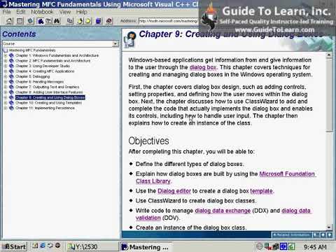 Mastering MFC fundamentals by using Visual C++