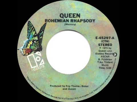 1976 HITS ARCHIVE: Bohemian Rhapsody - Queen (stereo 45--#1 UK hit)
