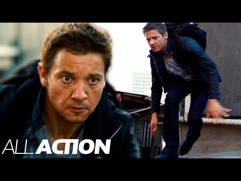 Rooftop Getaway | The Bourne Legacy | All Action