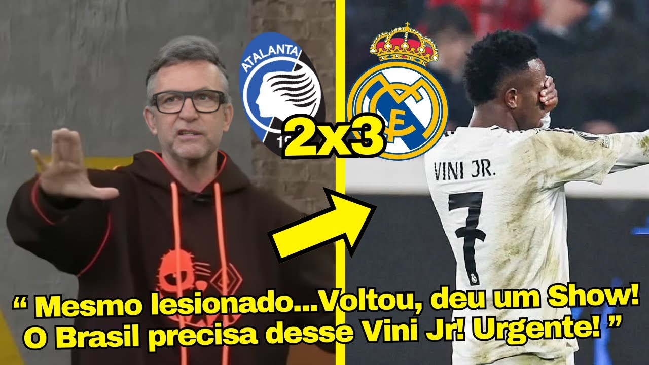 VEJA O DESABAFO DO NETO SOBRE JOGAÇO DE VINI JR CONTRA O ATALANTA HOJE NA CHAMPIONS LEAGUE!