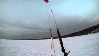 preview picture of video 'Snowkiting at Ural, Russia Yekaterinburg'