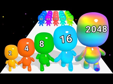 MAN RUNNER 2048 - Jelly Run 2048 (Max Level)
