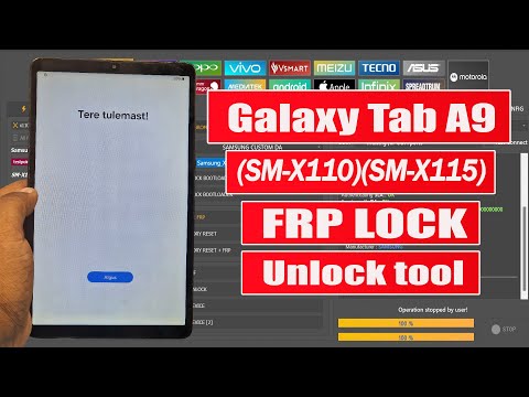 Samsung Galaxy Tab A9 (SM-X110)(SM-X115) FRP Bypass Unlock tool Via Brom Mode