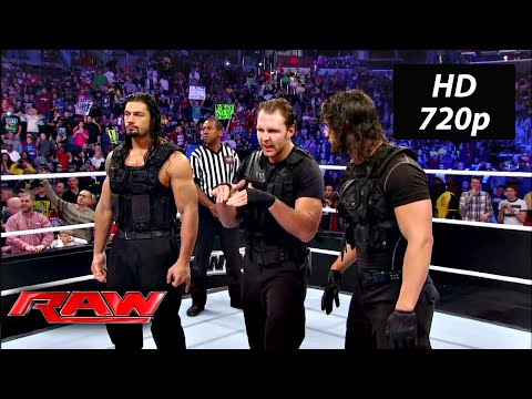 Dean Ambrose, Roman Reigns & Seth Rollins: The Shield first-ever match on RAW (RAW Dec. 31, 2012 HD)