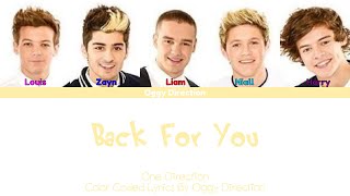 One Direction - Back For You (New Color Coded Lyrics 2024)