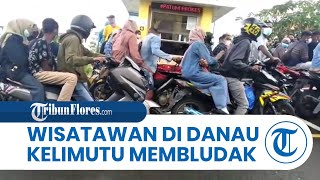 Libur Lebaran, Wisatawan Padati Danau Kelimutu di Ende untuk Menikmati Pesona Danau 3 Warna