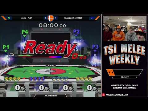 [TSI Weekly] Zamu + Thor (G) vs. Killablue + Forest (B) SSBM Doubles