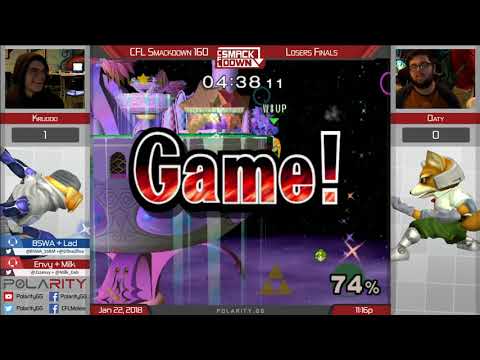 CFL Smackdown 160 Melee - Krudo (Sheik) vs Oaty (Peach) - Losers Finals