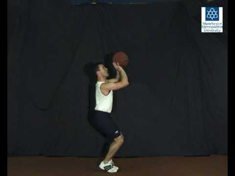 Basketball jump shot - Slow motion video