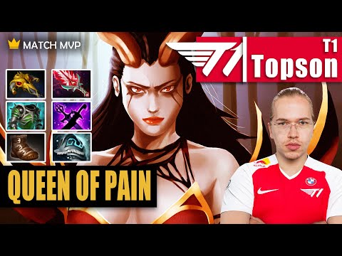 Queen of Pain Mid | T1.Topson | TOPSON 22 KILLS QOP BULLY MID LANE | 7.32b Gameplay Highlights