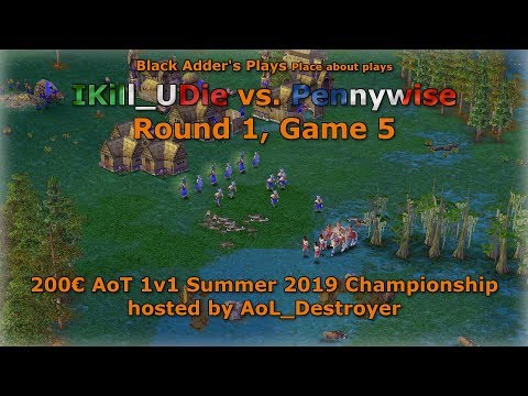 Summer 2019 Championship, R1 - IKill_UDie vs. Pennywise, Game 5 - Age of Mythology: The Titans