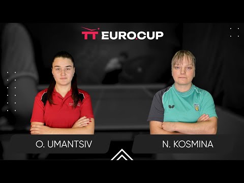 13:30 Olha Umantsiv - Natalia Kosmina  25.01.2025TT Euro.Cup Women Ukraine Master. TABLE 3