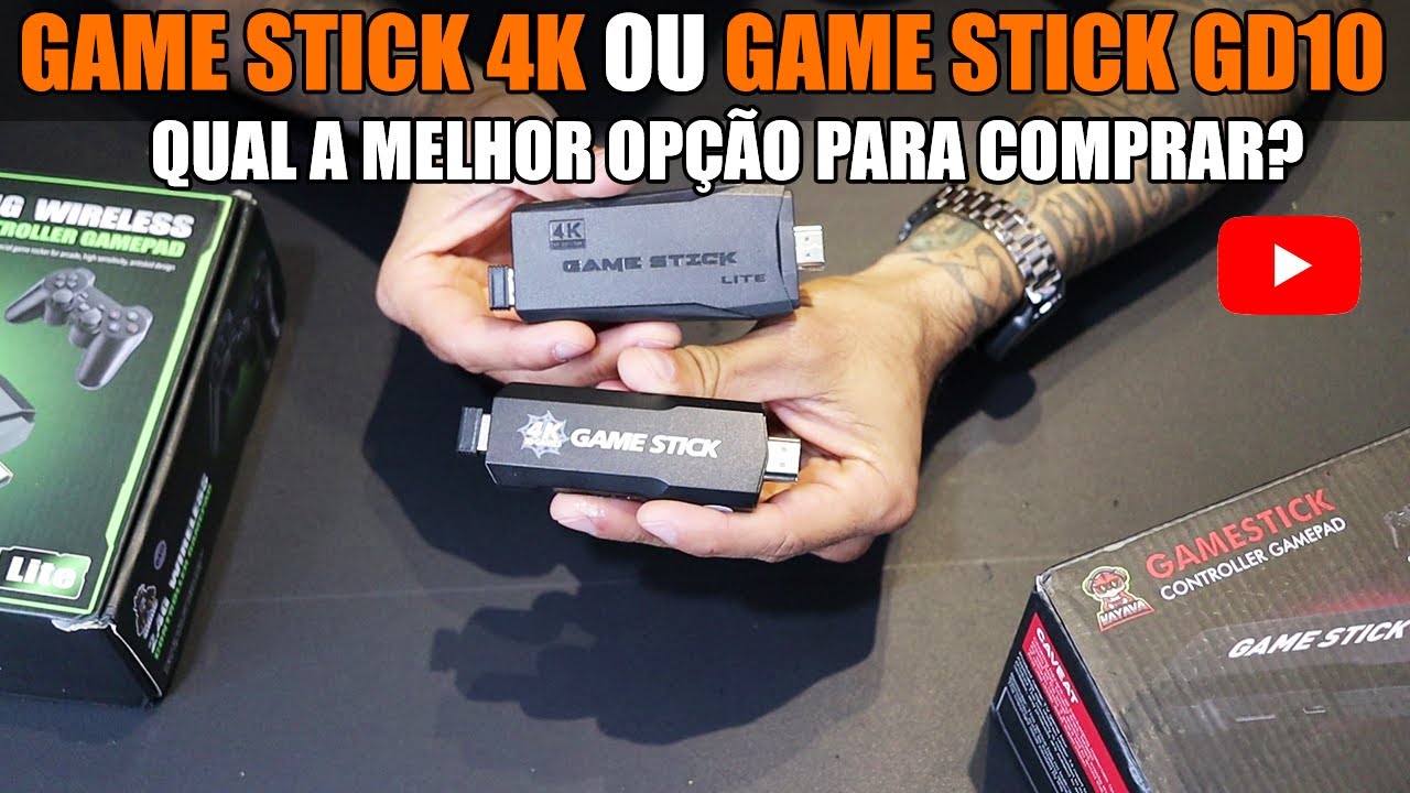 GAME STICK 4K OU GAME STICK GD10, QUAL O MELHOR PARA COMPRAR? QUAL A DIFERENÇA? [Opinião sincera]