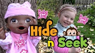 BABY ALIVE plays HIDE AND SEEK! (Surprise ending) The Lilly and Mommy Show. Baby Alive toy play.
