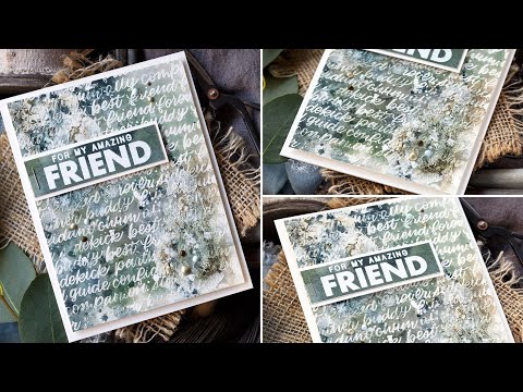Doodling with Debby: Simple Heat Embossing For An Easy Masculine Mixed Media Card