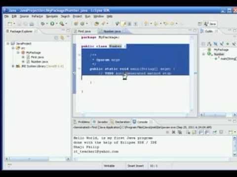 Java Eclips Programming Tutorial 2 Arithmetic Operators Add Subtract Multiply Devide