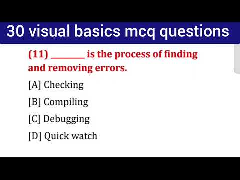 Mcq On Visual Basic Programming