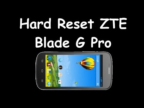 Cómo hacer Hard Reset ZTE Blade G Pro