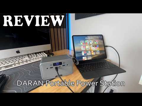 DaranEner Portable Power Station 600W, 288Wh LiFePO4 Battery Backup Power w/2×600W AC Outlets (1200W Surge), 2.2H Fast Charging, Solar Generator for Outdoor Camping/RVs/Home Emergency (Solar Optional) video review thumbnail