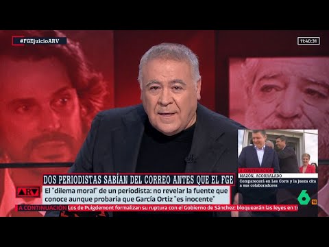 Ferreras, del juicio al fiscal: "Ni queremos ni debemos desvelar la fuente" - Al Rojo Vivo