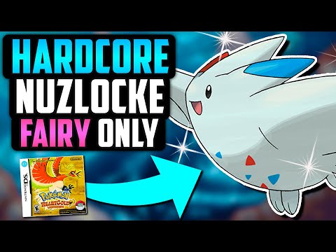 CAN I BEAT A POKÉMON HEARTGOLD HARDCORE NUZLOCKE WITH ONLY FAIRY TYPES!? (Pokémon Challenge)
