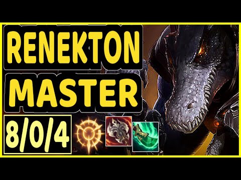 RENEKTON MID - XAKY (RENEKTON) vs TALON - 8/0/4 KDA MID GAMEPLAY - EUW Ranked MASTER