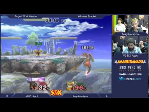 S@X - Aposl (Charizard) vs Swag Apocalypse (Ike, Fox) PM Winners - Project M 3.5