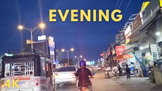 4K Evening Drive in Phnom Penh | Stunning City Lights & Real Street View