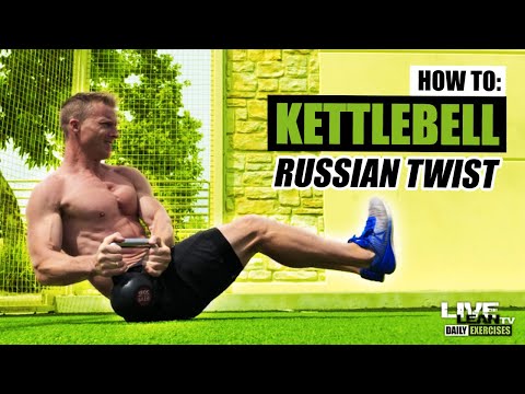 How To Do A KETTLEBELL RUSSIAN TWIST | Exercise Demonstration Video and Guide