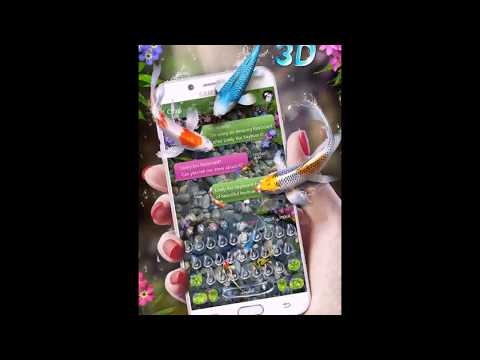 Lively 3D Koi Fish Keyboard Video