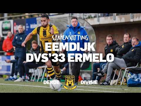 DVS'33 ERMELO HEEFT AAN EEN GOAL GENOEG VOOR WINST OP EEMDIJK | Derde Divisie - Samenvatting