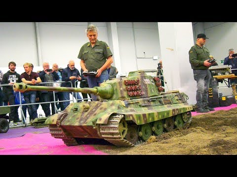 460 KG!! HUGE RC TANK KING TIGER SCALE 1:4 * REMOTE CONTROL MILITARY VEHICLE
