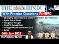 The Hindu Analysis 24th July 2025 The Hindu News Paper Today With Practice Questions