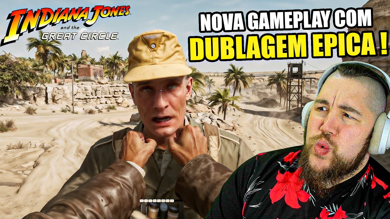 QUE ISSO !!! INDIANA JONES mitando na DUBLAGEM - REAGINDO AO DEEP DIVE e DAY ONE  no GAMEPASS !